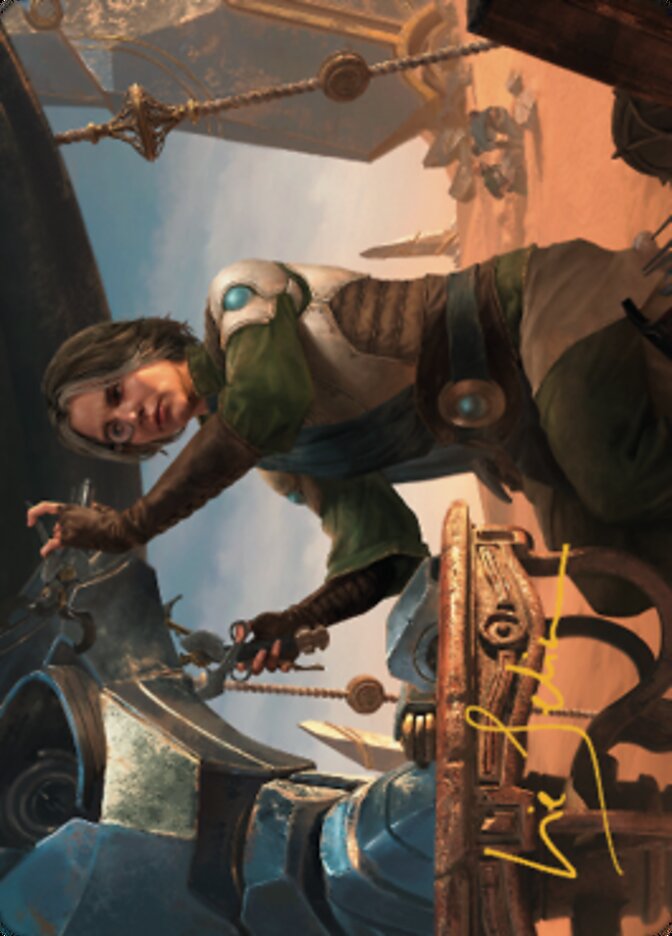 Tocasia, Dig Site Mentor Art Card (Gold-Stamped Signature) [The Brothers' War Art Series] | Good Games Modbury