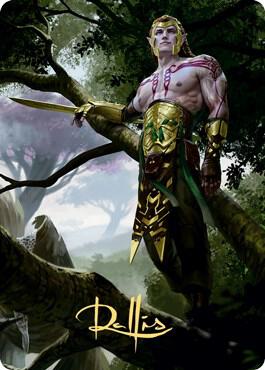 Tyvar Kell Art Card Gold Stamped Signature 53 (Art Series: Kaldheim)  | Good Games Modbury