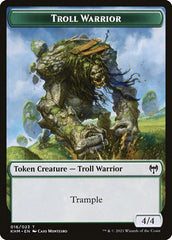 Elf Warrior // Troll Warrior Double-Sided Token [Kaldheim Tokens] | Good Games Modbury