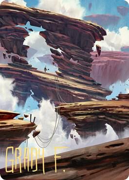 Boulderloft Pathway Art Card Gold Stamped Signature 22 (Art Series: Zendikar Rising)  | Good Games Modbury