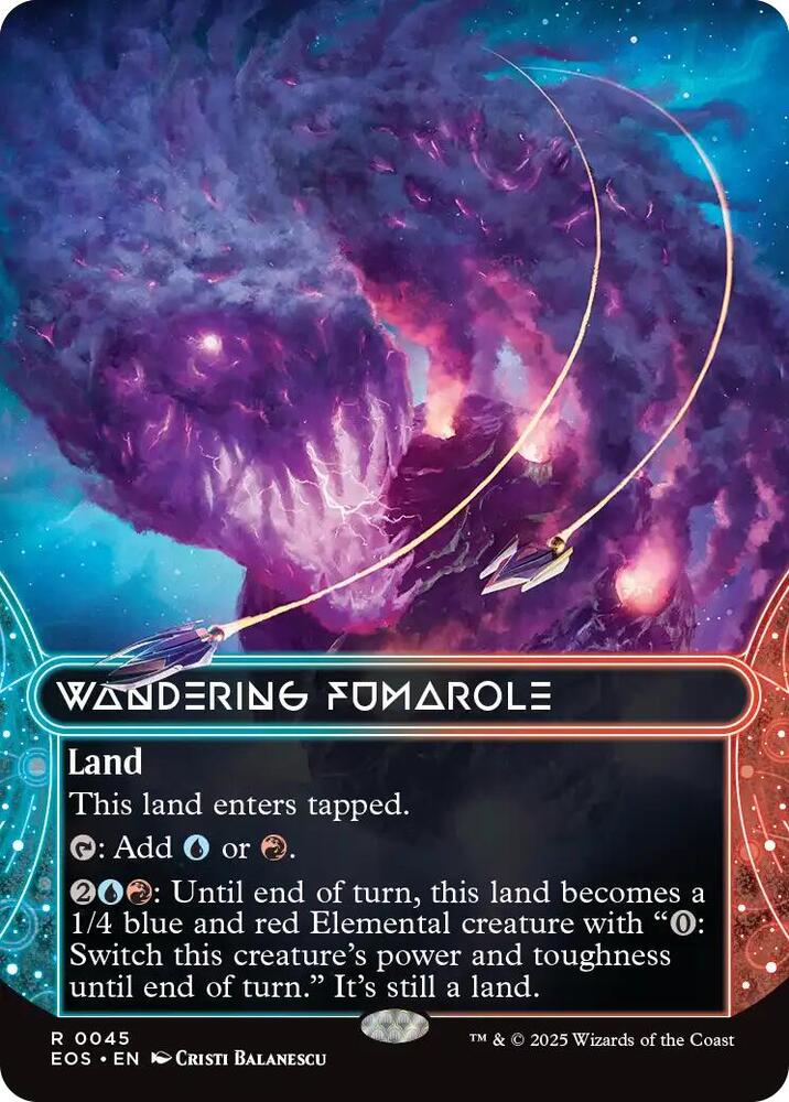 Wandering Fumarole  45 (Edge of Eternities: Stellar Sights)  - Borderless Foil | Good Games Modbury