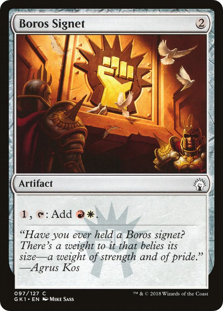 Boros Signet 97/127 (Guilds of Ravnica: Guild Kits)  | Good Games Modbury