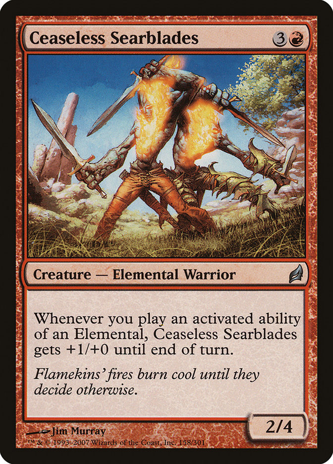 Ceaseless Searblades [Lorwyn] | Good Games Modbury