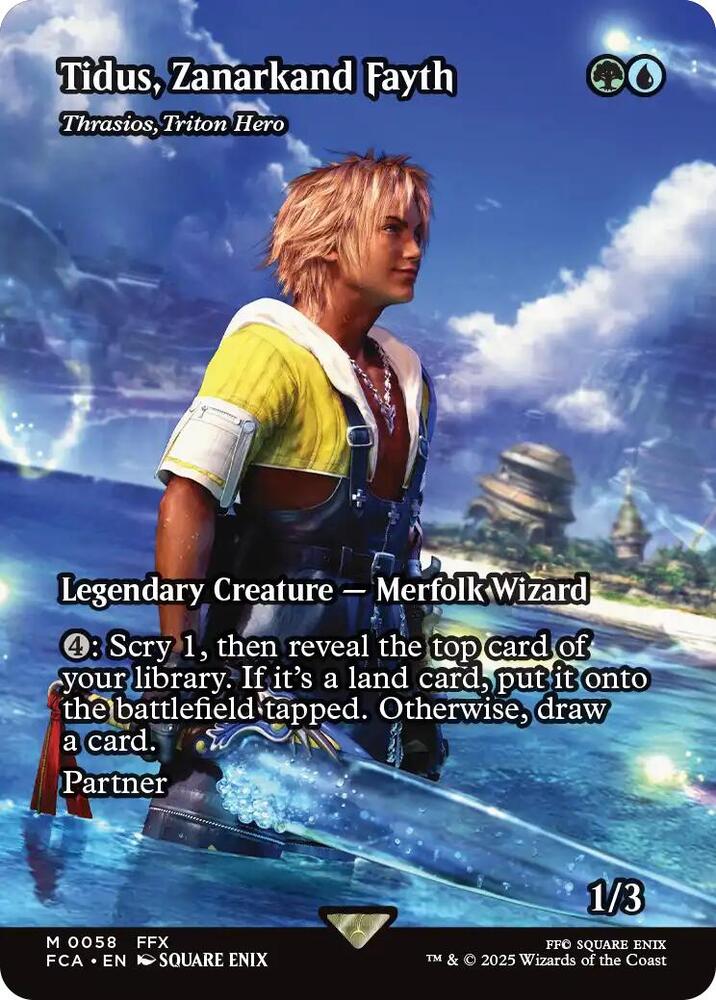 Tidus, Zanarkand Fayth - Thrasios, Triton Hero 58/64 (FINAL FANTASY: Through the Ages)  - Showcase | Good Games Modbury