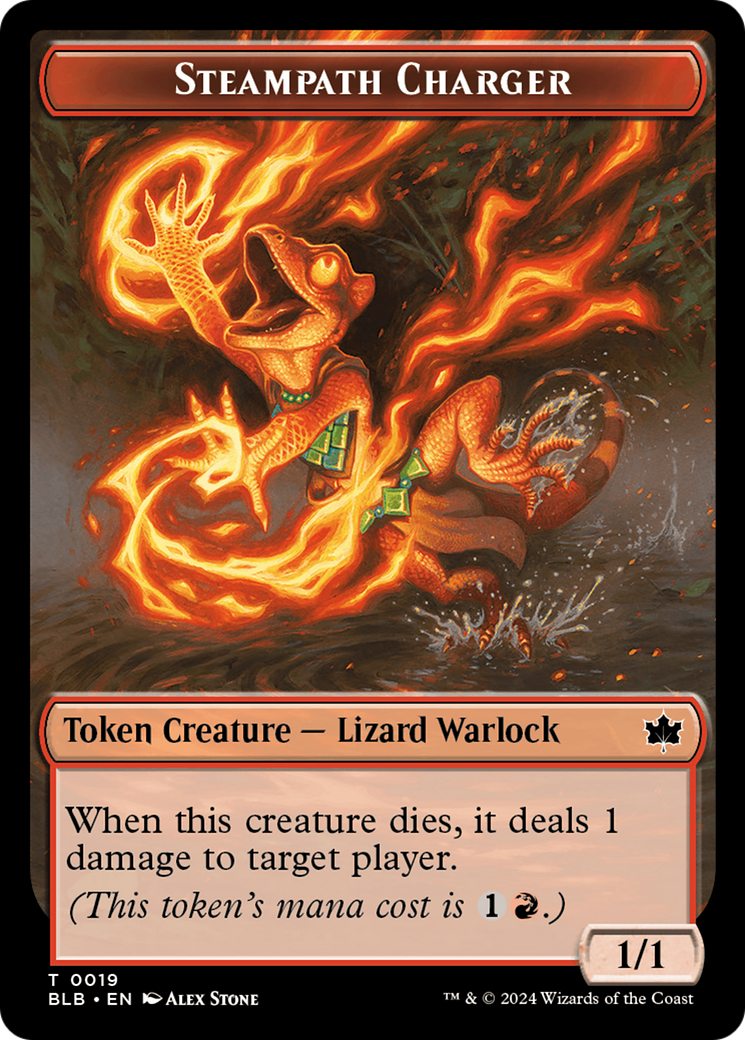 Steampath Charger Token [Bloomburrow Tokens] | Good Games Modbury