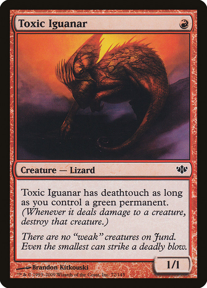 Toxic Iguanar 72/145 (Conflux)  - Foil | Good Games Modbury