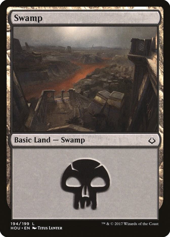 Swamp 194/199 (Hour of Devastation)  | Good Games Modbury