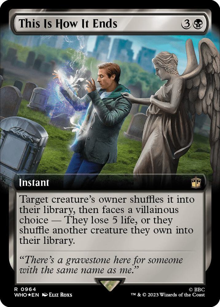 This Is How It Ends 964/331 (Universes Beyond: Doctor Who)  - Extended Art Surge Foil | Good Games Modbury