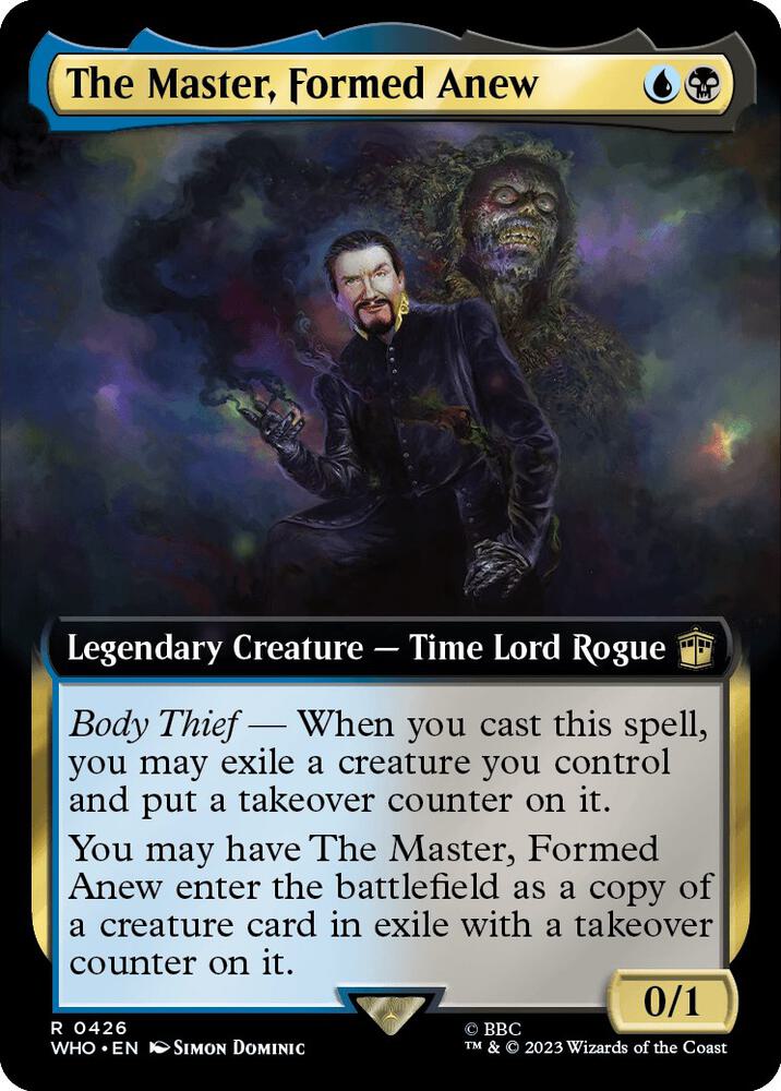 The Master, Formed Anew 426/331 (Universes Beyond: Doctor Who)  - Extended Art Foil | Good Games Modbury