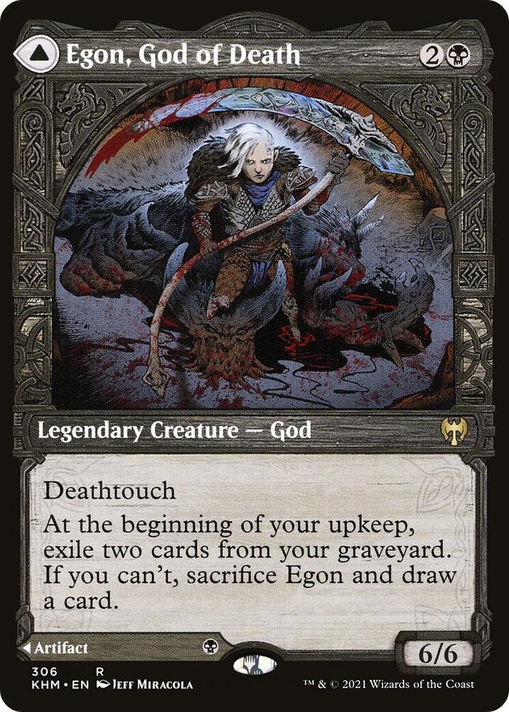Egon, God of Death // Throne of Death 306/285 (Kaldheim)  - Showcase | Good Games Modbury
