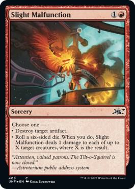 Slight Malfunction Galaxy Foil 409/244 (Unfinity)  - Foil | Good Games Modbury
