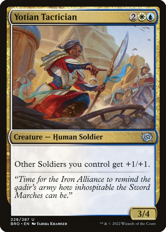 Yotian Tactician 228 (The Brothers' War)  - Foil | Good Games Modbury