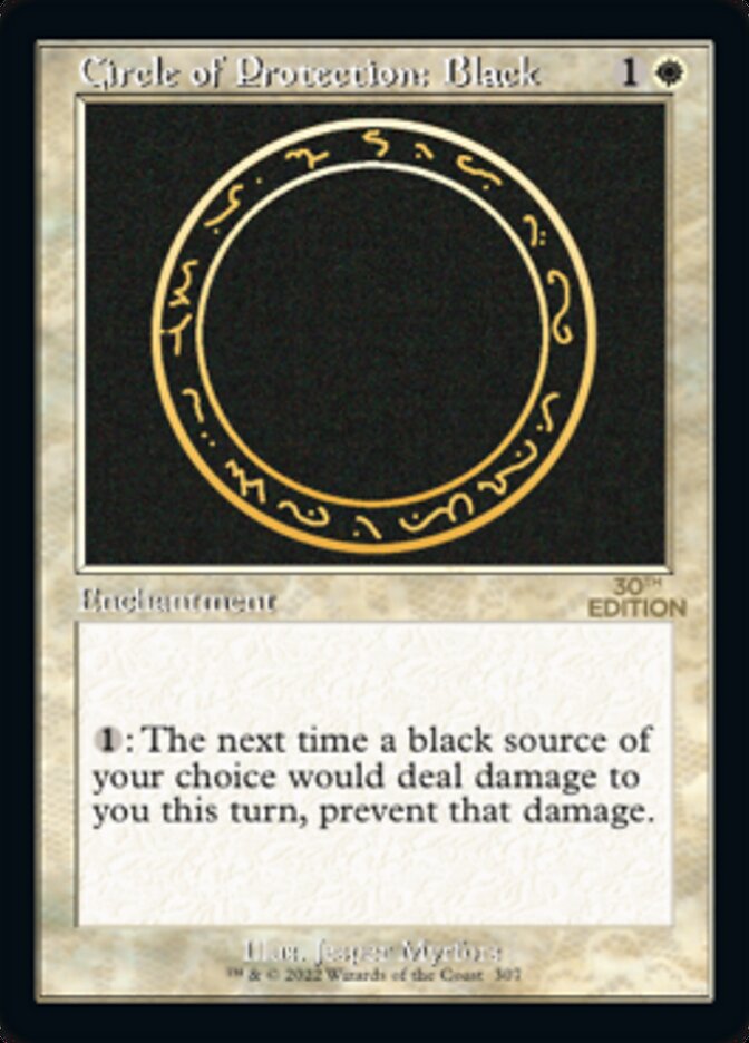 Circle of Protection: Black (Retro) [30th Anniversary Edition] | Good Games Modbury