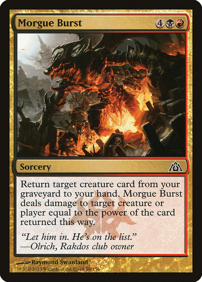 Morgue Burst 86/156 (Dragon's Maze)  | Good Games Modbury