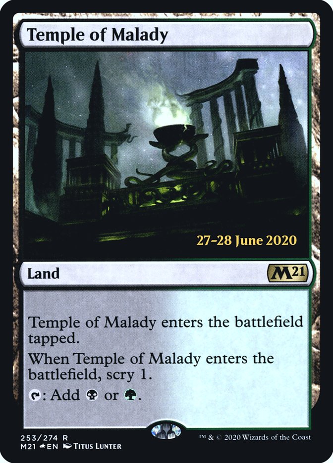 Temple of Malady [Core Set 2021 Prerelease Promos] | Good Games Modbury