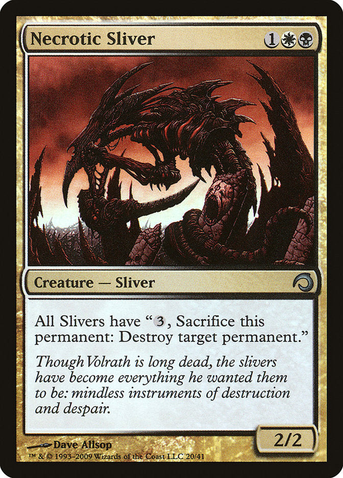 Necrotic Sliver [Premium Deck Series: Slivers] | Good Games Modbury