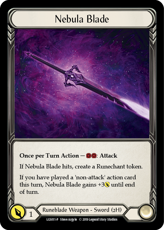 Nebula Blade [LGS011-P] (Promo)  1st Edition Cold Foil | Good Games Modbury