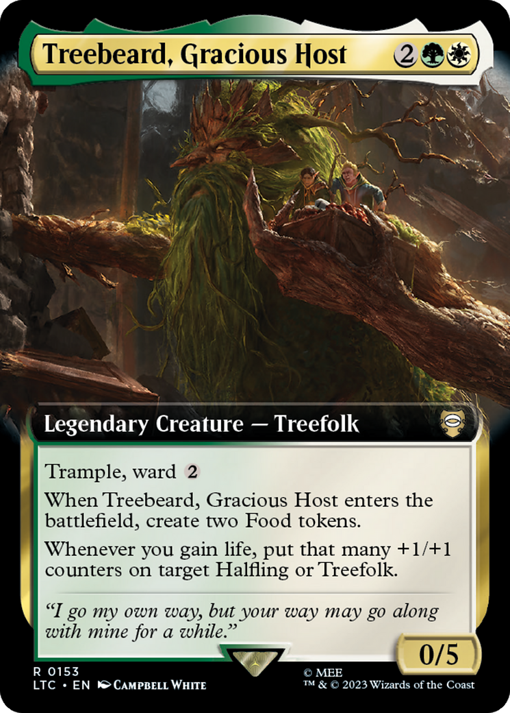 Treebeard, Gracious Host (Extended Art) [The Lord of the Rings: Tales of Middle-Earth Commander] | Good Games Modbury