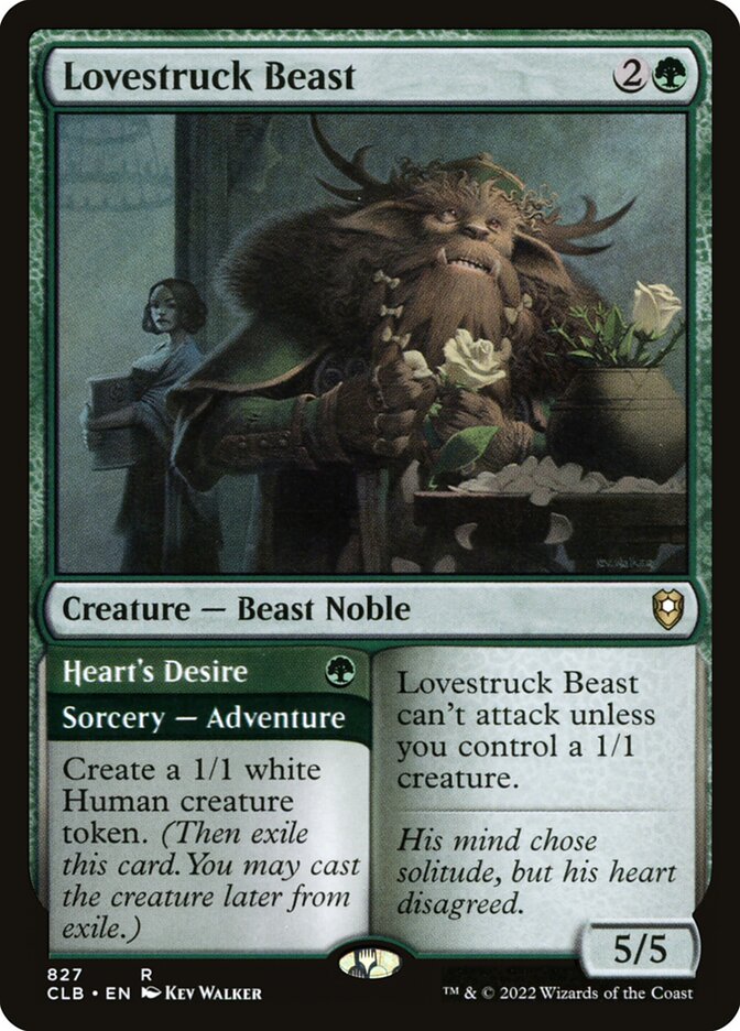 Lovestruck Beast // Heart's Desire 827/361 (Commander Legends: Battle for Baldur's Gate)  | Good Games Modbury