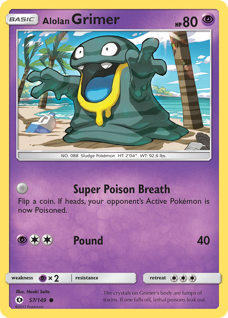 Alolan Grimer (57/149) [Sun & Moon: Base Set] | Good Games Modbury