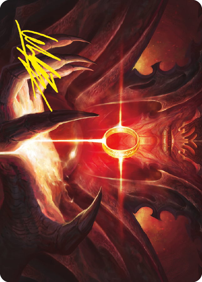 Sol Ring Art Card (Gold-Stamped Signature) [The Lord of the Rings: Tales of Middle-earth Art Series] | Good Games Modbury