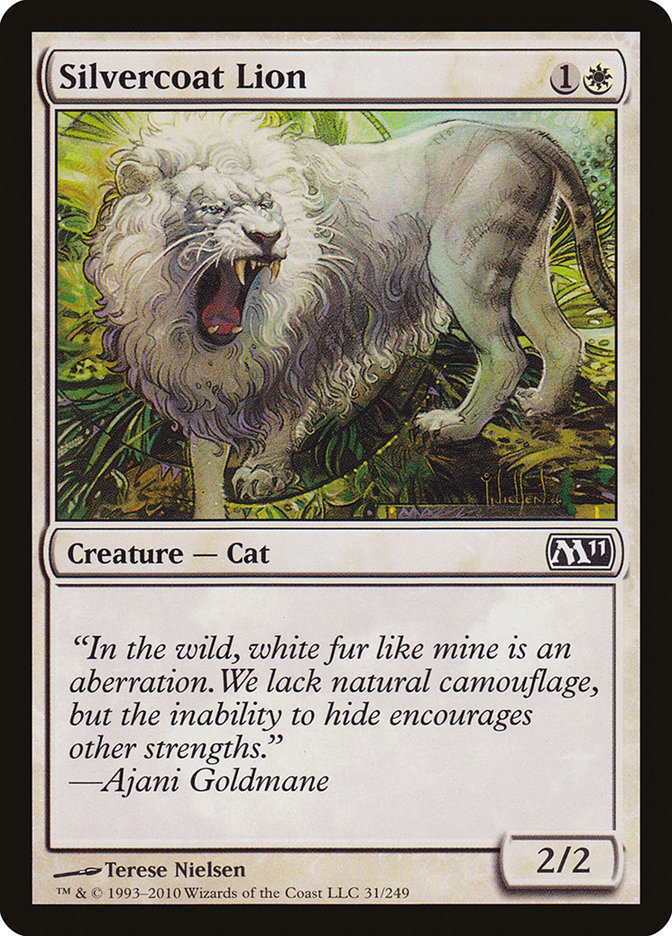 Silvercoat Lion [Magic 2011] | Good Games Modbury