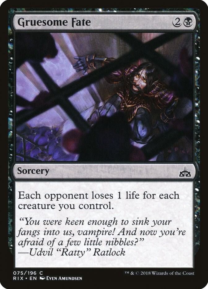 Gruesome Fate 75/196 (Rivals of Ixalan)  - Foil | Good Games Modbury