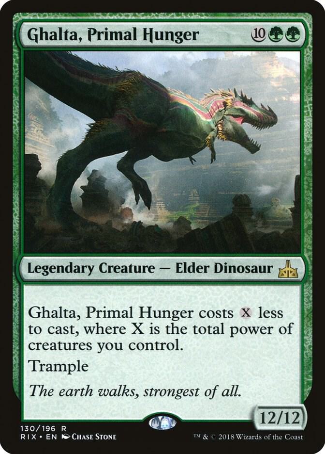 Ghalta, Primal Hunger 130/196 (Rivals of Ixalan)  - Foil | Good Games Modbury