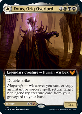 Extus, Oriq Overlord // Awaken the Blood Avatar (Extended Art) [Strixhaven: School of Mages] | Good Games Modbury