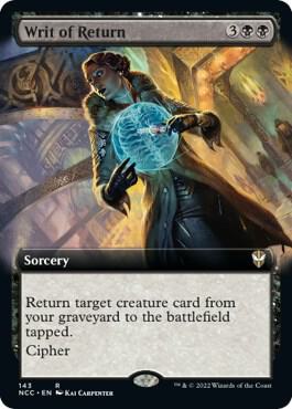 Writ of Return Extended Art 143 (Commander: Streets of New Capenna)  | Good Games Modbury