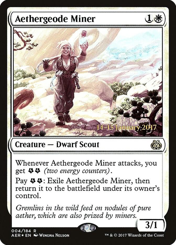 Aethergeode Miner 4s/65 (Prerelease Cards)  - PreRelease Foil | Good Games Modbury