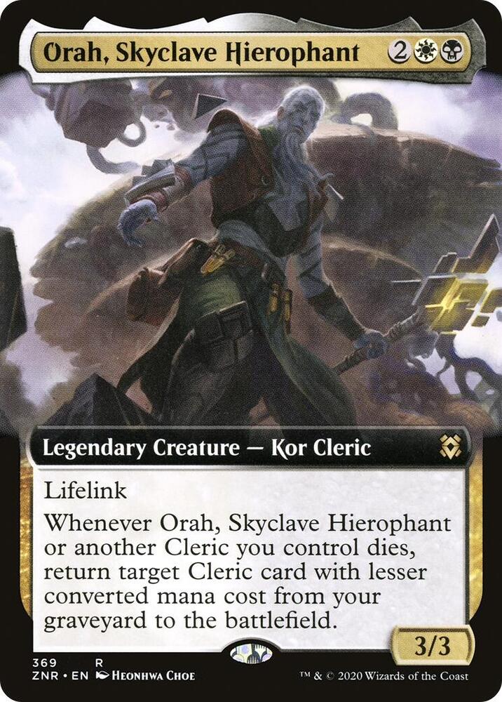 Orah, Skyclave Hierophant 369/280 (Zendikar Rising)  - Extended Art Foil | Good Games Modbury
