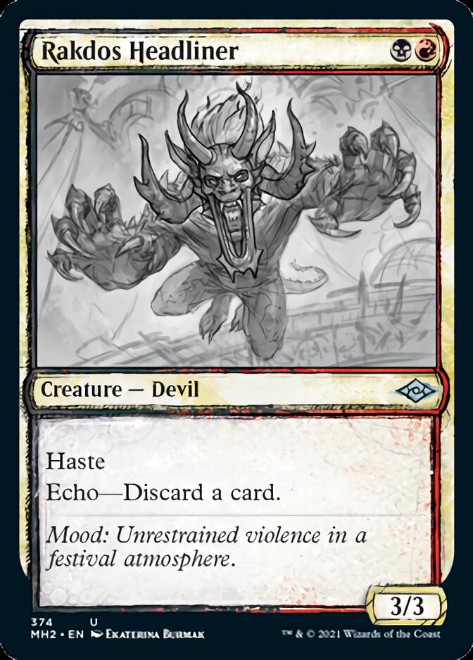 Rakdos Headliner (Sketch) [Modern Horizons 2] | Good Games Modbury