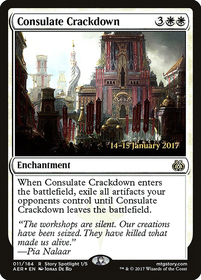 Consulate Crackdown [Aether Revolt Prerelease Promos] | Good Games Modbury