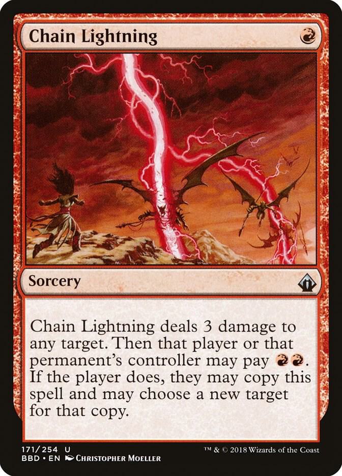 Chain Lightning 171/254 (Battlebond)  - Foil | Good Games Modbury