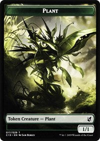 Plant // Morph Double-Sided Token [Commander 2019 Tokens] | Good Games Modbury