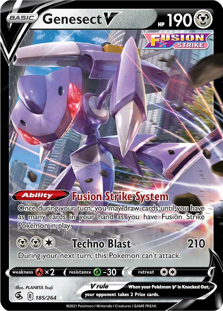 Genesect V (185/264) [Sword & Shield: Fusion Strike] | Good Games Modbury