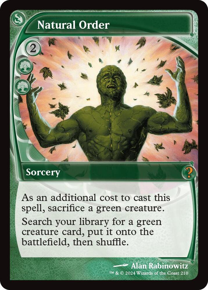 Natural Order 210/390 (Mystery Booster 2)  - Future Sight Foil | Good Games Modbury