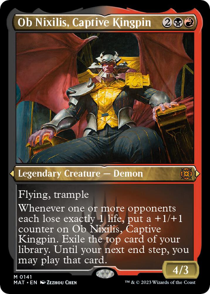 Ob Nixilis, Captive Kingpin 141/50 (March of the Machine: The Aftermath)  - Etched Foil | Good Games Modbury