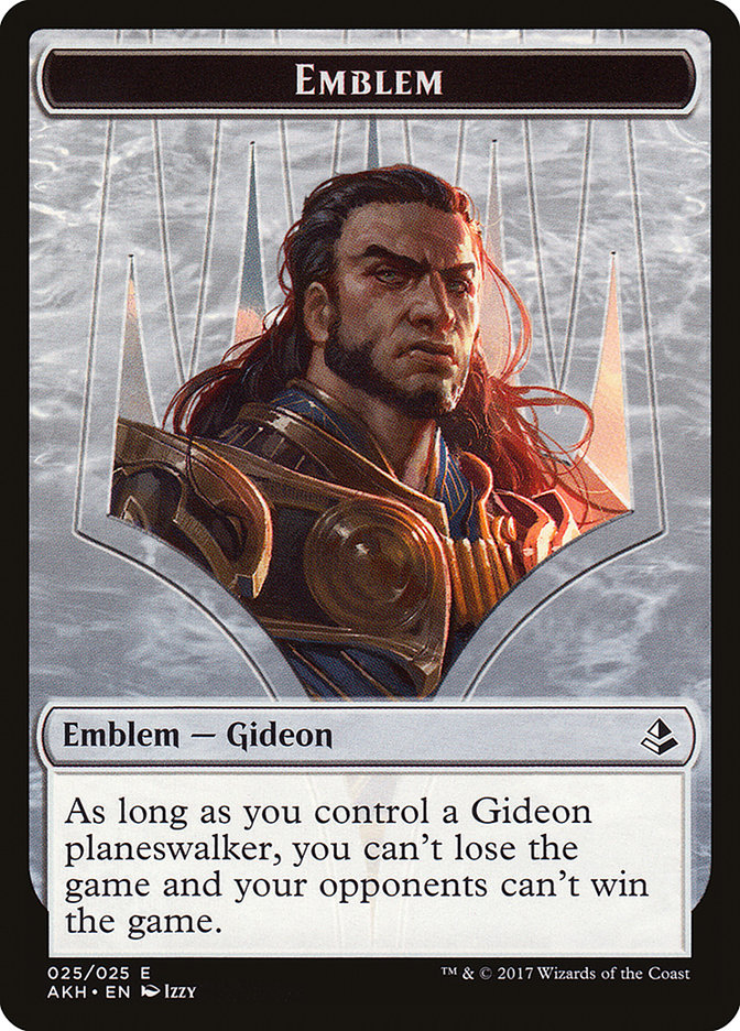 Gideon of the Trials Emblem [Amonkhet Tokens] | Good Games Modbury