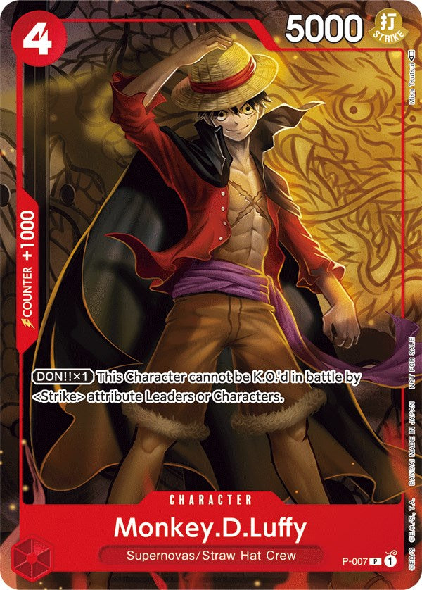 Monkey.D.Luffy - P-007 (Tournament Pack Vol. 1) [One Piece Promotion Cards] | Good Games Modbury