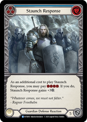 Staunch Response (Blue) [U-WTR053] (Welcome to Rathe Unlimited)  Unlimited Rainbow Foil | Good Games Modbury