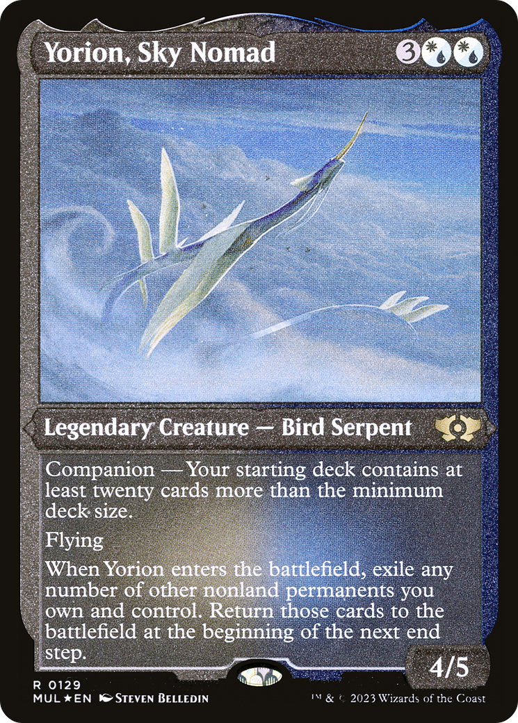 Yorion, Sky Nomad (Foil Etched) [Multiverse Legends] | Good Games Modbury