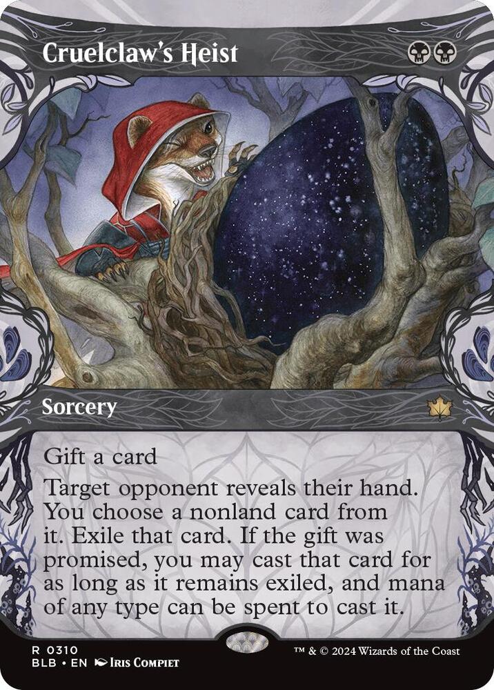 Cruelclaw's Heist 310 (Bloomburrow)  - Showcase Foil | Good Games Modbury