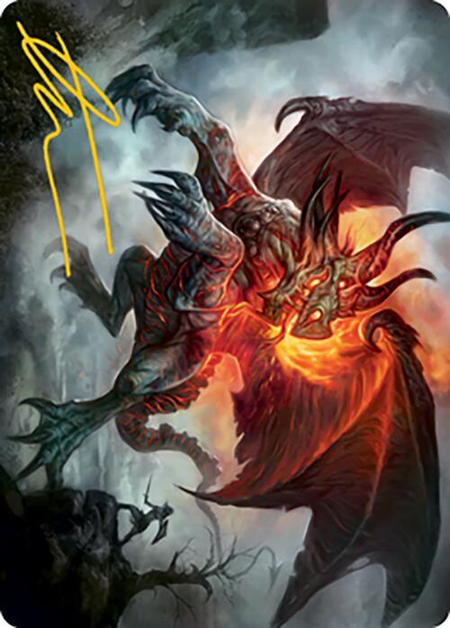 Piru the Volatile Art Card Gold Stamped Signature 58 (Art Series: Modern Horizons 2)  | Good Games Modbury
