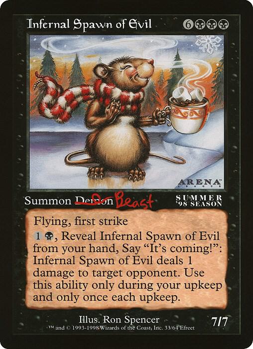 Infernal Spawn of Evil Arena League  (Oversize Cards)  | Good Games Modbury