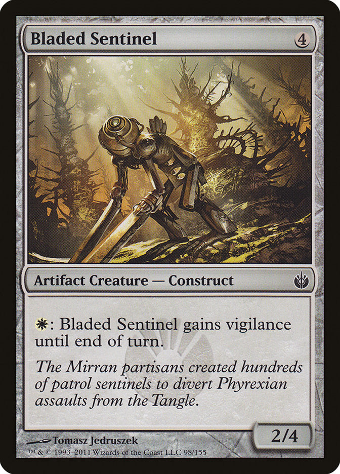 Bladed Sentinel 98/155 (Mirrodin Besieged)  - Foil | Good Games Modbury