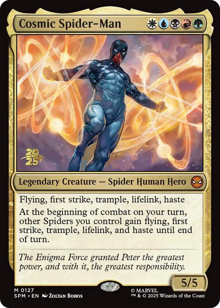 Cosmic Spider Man 127s/73 (Prerelease Cards)  - Foil | Good Games Modbury