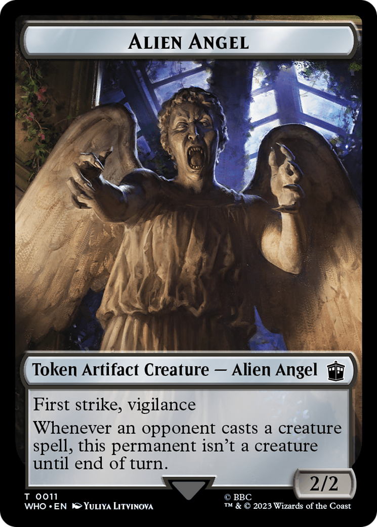 Alien Angel // Clue (0023) Double-Sided Token [Doctor Who Tokens] | Good Games Modbury