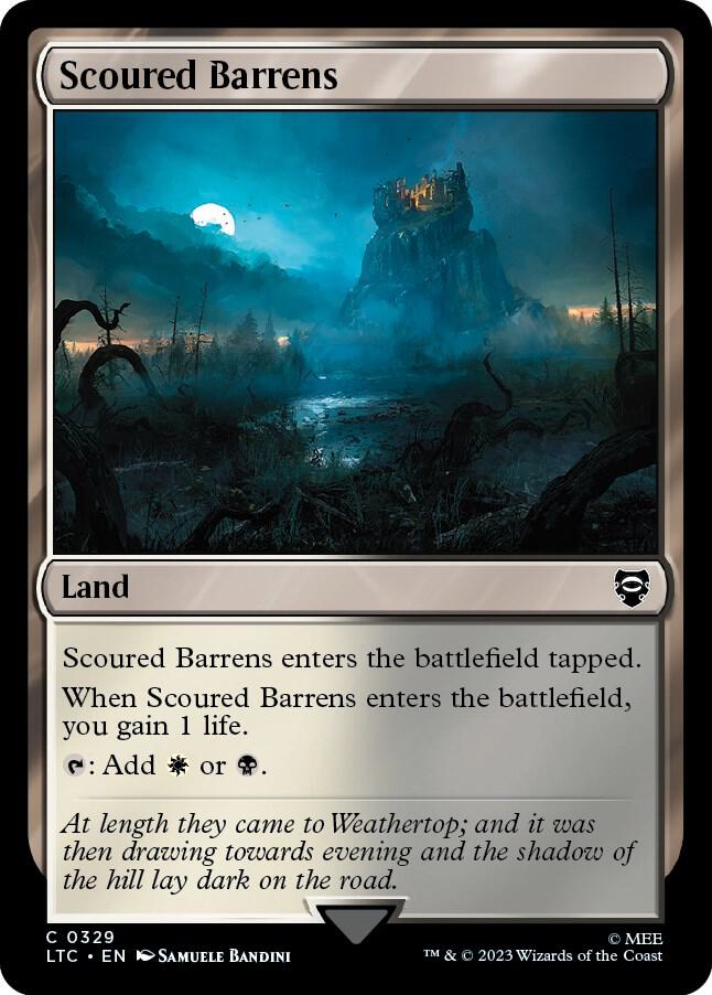 Scoured Barrens 329 (Commander: The Lord of the Rings: Tales of Middle-earth)  | Good Games Modbury